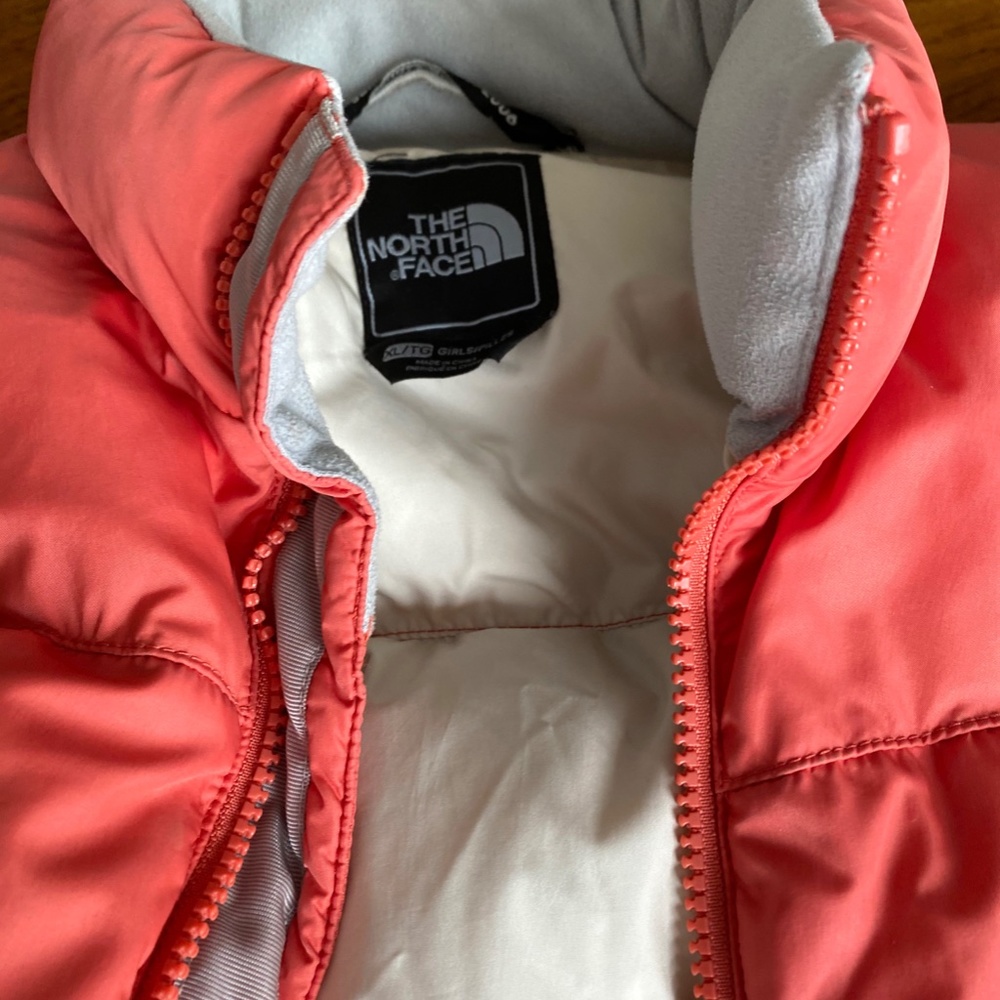 Coral North Face Puffer-Girls XL